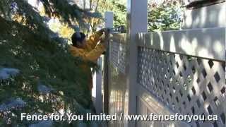 Installation of Vinyl (PVC) Fence youtubeone