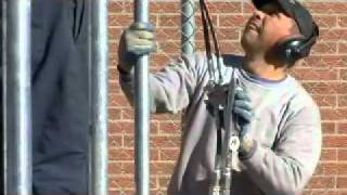 Installation of a Chain link Fence youtubeone